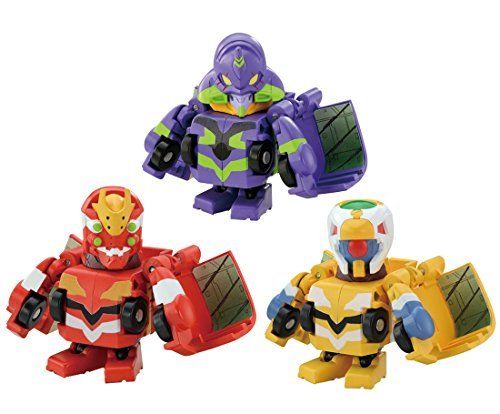 Takara Tomy Q Transformers Qtc02 Evangelion 3 Pieces Set Figures- Japan Figure Store - #1 Bring To You The Best Japanese Goods