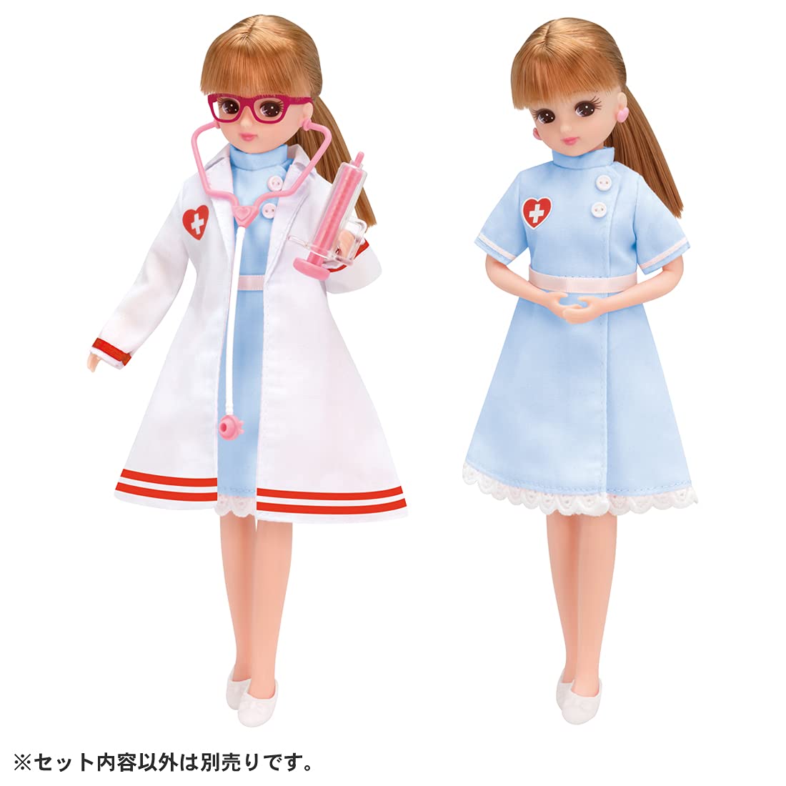 TAKARA TOMY Licca Doll Doctor & Nurse Dress Set- Japan Figure Store - #1 Bring To You The Best Japanese Goods
