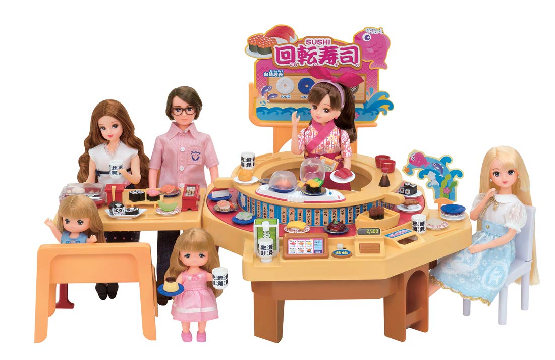 TAKARA TOMY Licca Doll Turning Turning Conveyor Belt Sushi Restaurant- Japan Figure Store - #1 Bring To You The Best Japanese Goods