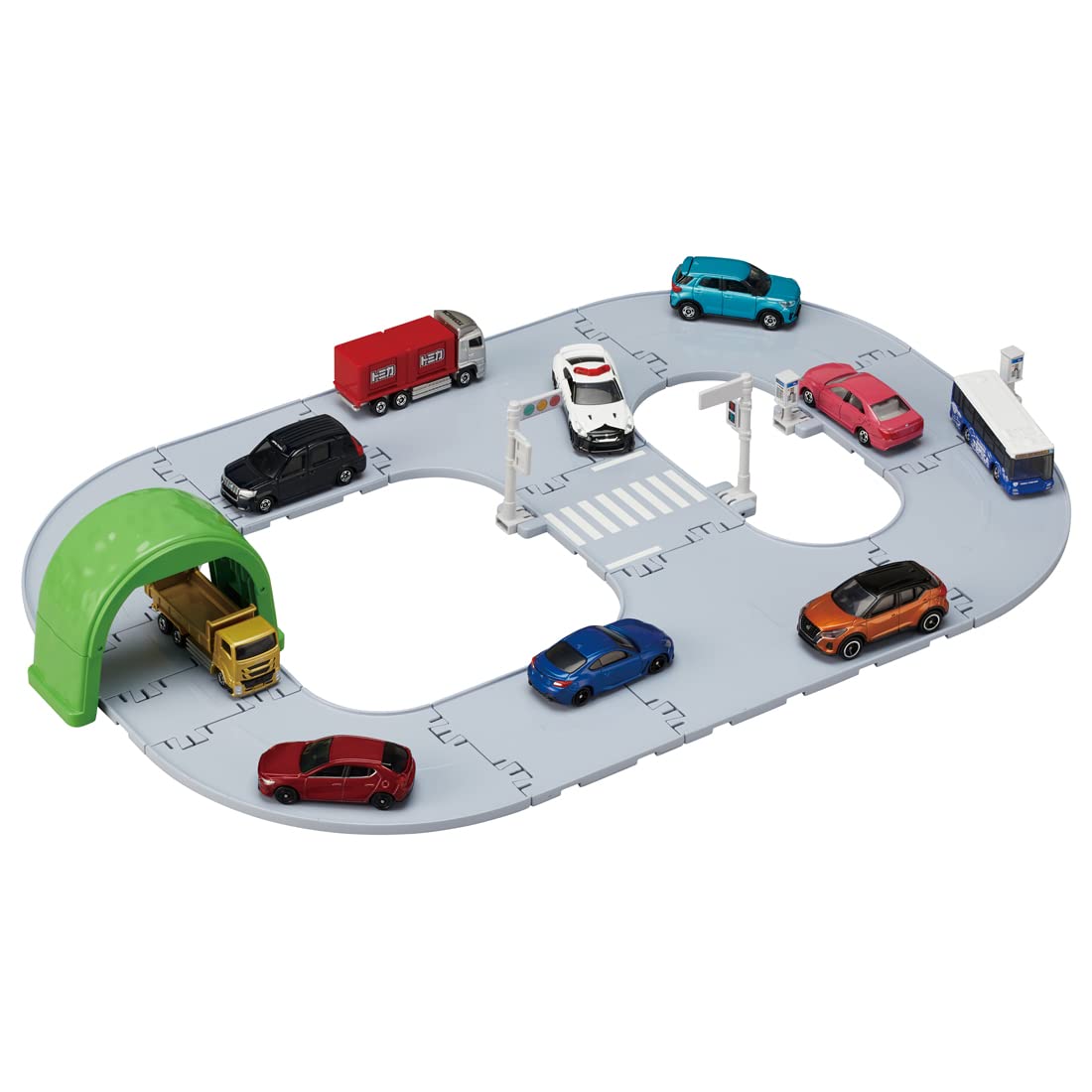TAKARA TOMY Tomica World Tomica Town Easy To Assemble Basic Road Set- Japan Figure Store - #1 Bring To You The Best Japanese Goods