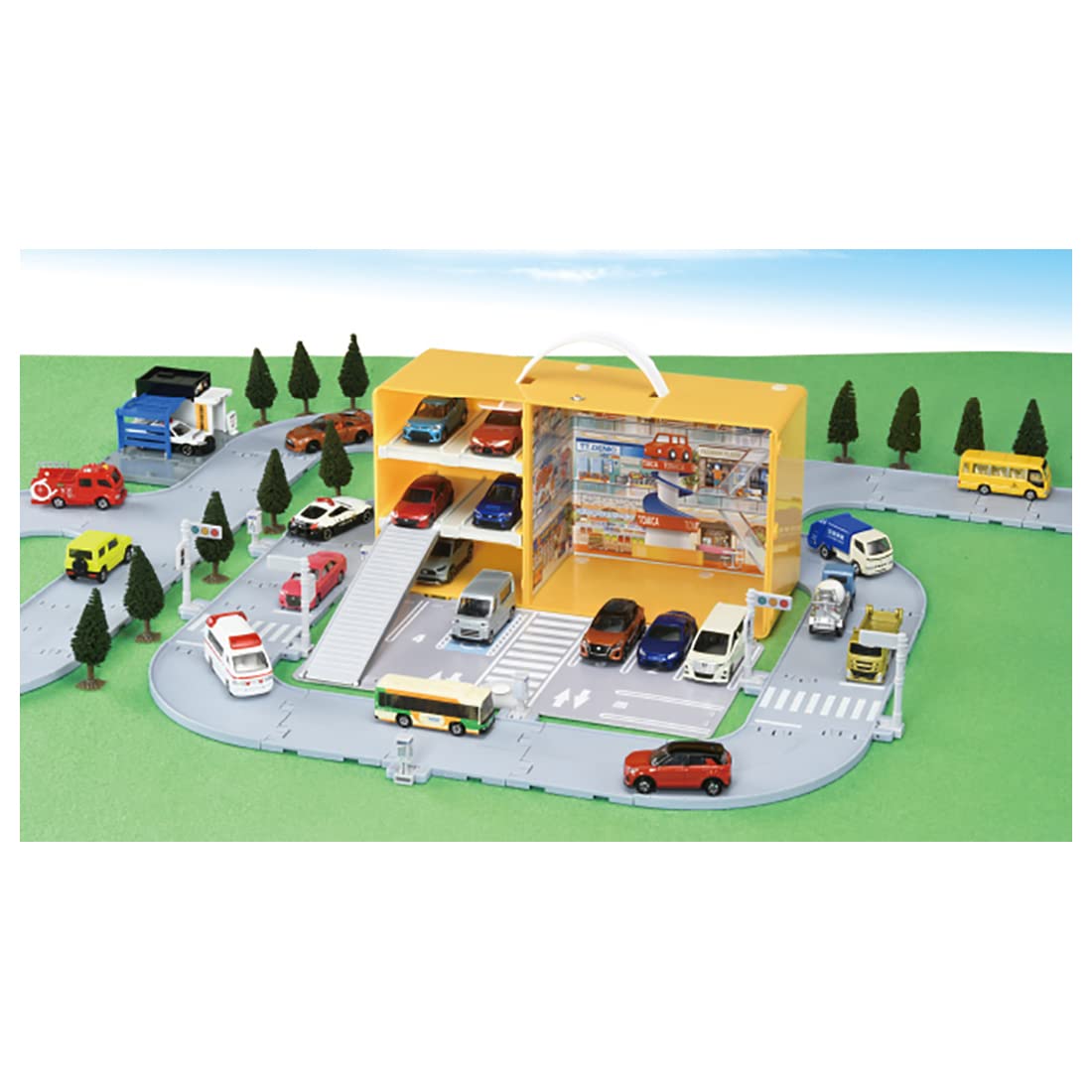 Takara Tomy Tomica Easy Cleanup Shopping Mall Car Toy Ages 3+- Japan Figure Store - #1 Bring To You The Best Japanese Goods