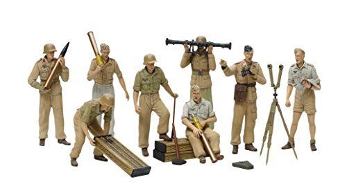 Tamiya 1/35 German Africa Corps Luftwaffe Artillery Crew Set Model Kit - Japan Figure