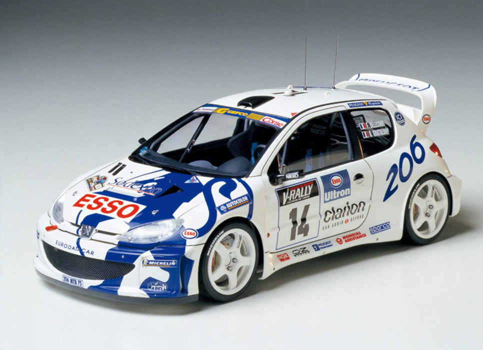 TAMIYA 24221 Peugeot 206 Wrc 1/24 Scale Kit- Japan Figure Store - #1 Bring To You The Best Japanese Goods