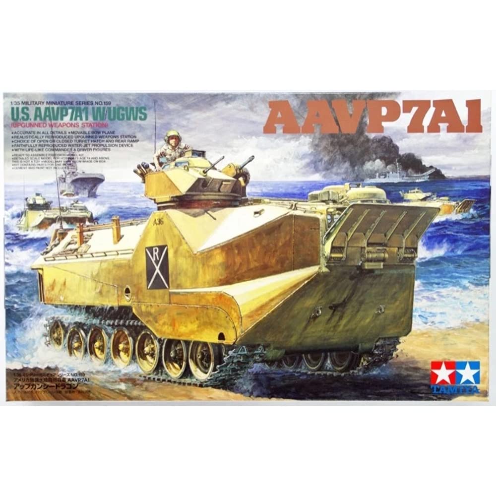 TAMIYA 35159 Us Aavp7A1 With Ugws Upgunned Weapons Station 1/35 Scale Kit- Japan Figure Store - #1 Bring To You The Best Japanese Goods