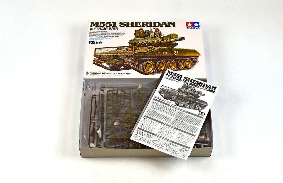 TAMIYA 35365 U.S. Airborne Tank M551 Sheridan Vietnam War 1/35 Scale Kit- Japan Figure Store - #1 Bring To You The Best Japanese Goods