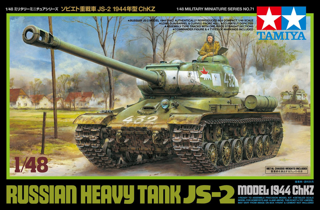 TAMIYA 32571 Russian Heavy Tank Js-2 Model 1944 Chkz 1/48 Scale Kit- Japan Figure Store - #1 Bring To You The Best Japanese Goods