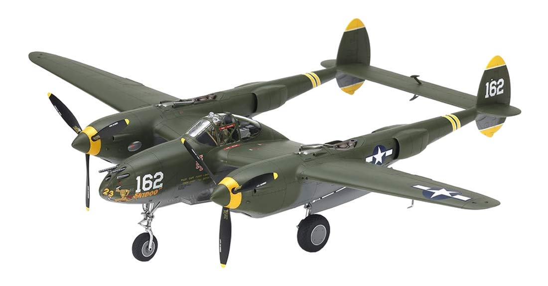 TAMIYA 1/48 Lockheed P-38H Lighting Plastic Model- Japan Figure Store - #1 Bring To You The Best Japanese Goods