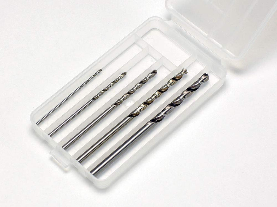 TAMIYA 74049 Craft Tools Basic Drill Set 1Mm, 1.5Mm, 2Mm, 2.5Mm, 3Mm- Japan Figure Store - #1 Bring To You The Best Japanese Goods