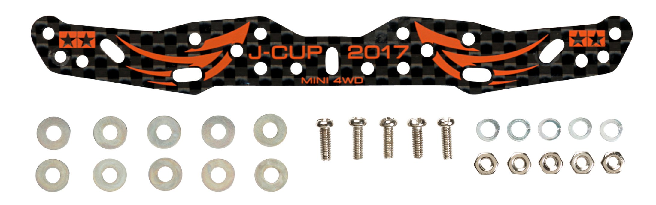 TAMIYA 95104 Mini 4Wd Hg Carbon Multi Roller Setting Stay 1.5Mm J-Cup 2017- Japan Figure Store - #1 Bring To You The Best Japanese Goods