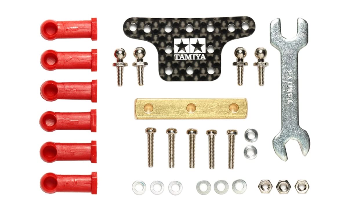 Tamiya Japan Mini 4Wd Special Project Hg Ball Bearing Mass Damper 95387 (Square/Carbon Plate)- Japan Figure Store - #1 Bring To You The Best Japanese Goods