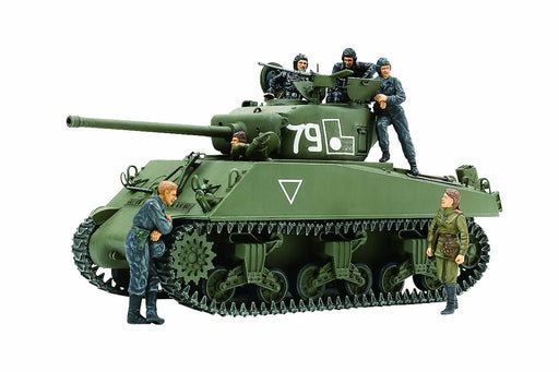 TAMIYA 25105 M4A2 76 W Sherman Red Army With 6 Figure 1/35 Scale Kit- Japan Figure Store - #1 Bring To You The Best Japanese Goods
