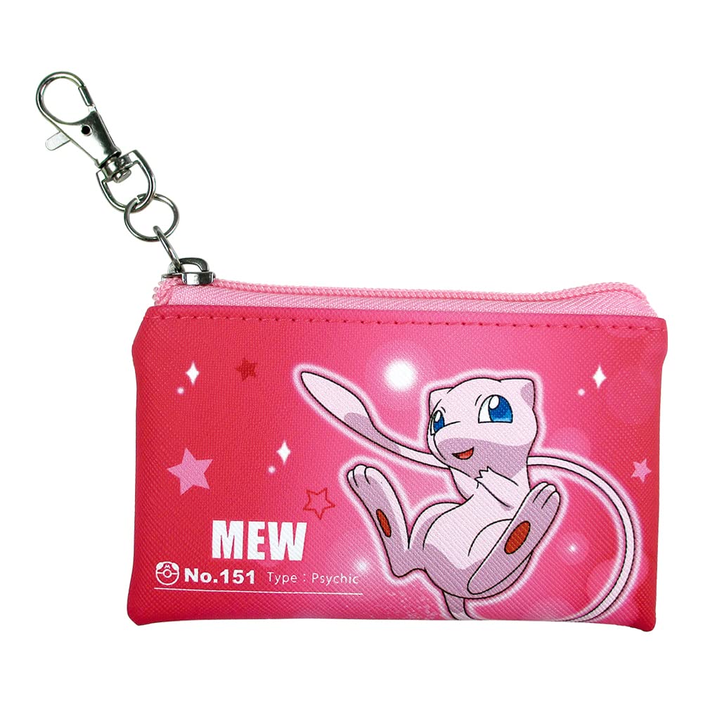 TS Factory Pokemon Flat Mini Pouch Starlight Mew H7.5 X W12.5Cm Pm-5533904Mw- Japan Figure Store - #1 Bring To You The Best Japanese Goods