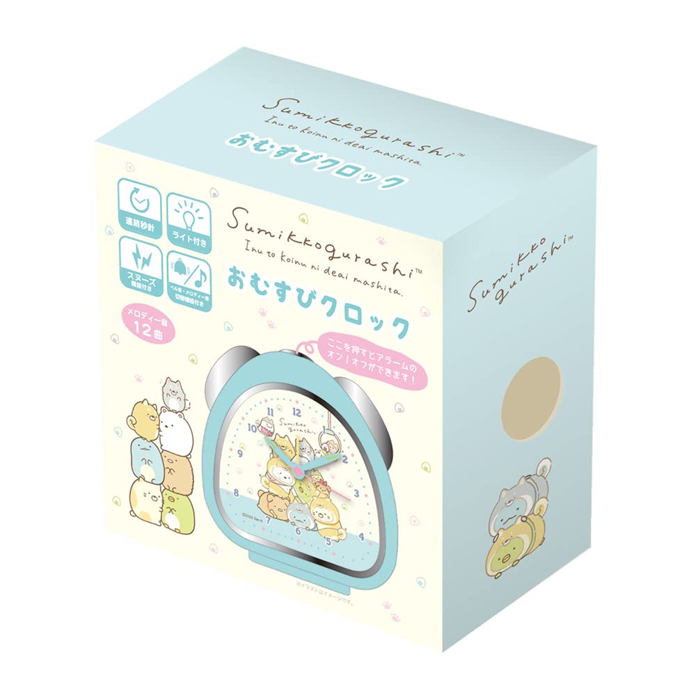 TS Factory Sumikko Gurashi Rice Ball Clock Dog Play D6 X W13.7 X H13.5Cm Sg-5520388Ig- Japan Figure Store - #1 Bring To You The Best Japanese Goods