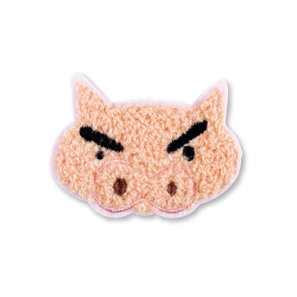 Tees Factory Crayon Shin-Chan Fluffy Embroidery Sticker KS-5541602Bu H4.5xW6.1xD0.3cm- Japan Figure Store - #1 Bring To You The Best Japanese Goods