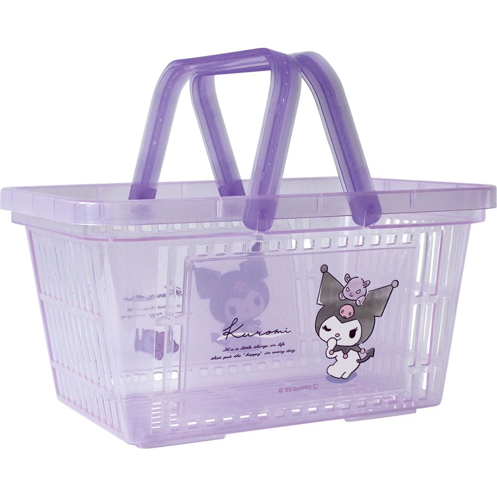 as title Tees Factory Sanrio Clear Character Basket Nuance/Kuromi SR-5542877NK- Japan Figure Store - #1 Bring To You The Best Japanese Goods