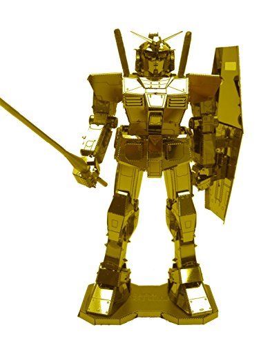 Tenyo Metallic Nano Puzzle Premium Series Gold Rx-78-2 Gundam Model Kit- Japan Figure Store - #1 Bring To You The Best Japanese Goods