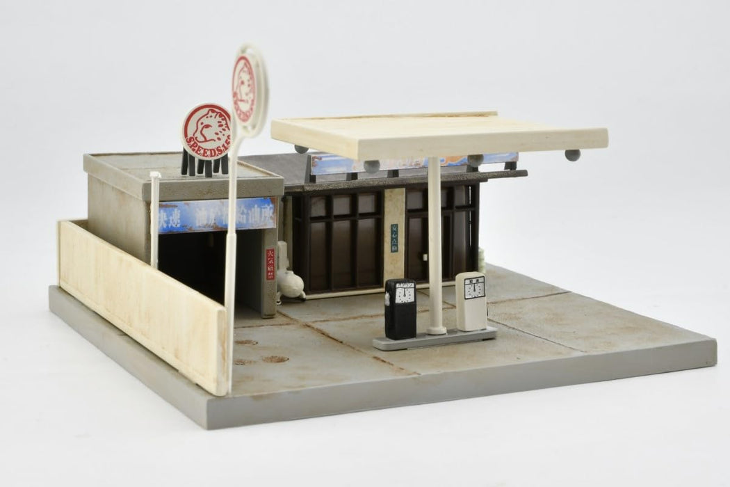 Tomytec Japan The Building Collection Kenkore 184 Closed Gas Station B Diorama Supplies- Japan Figure Store - #1 Bring To You The Best Japanese Goods