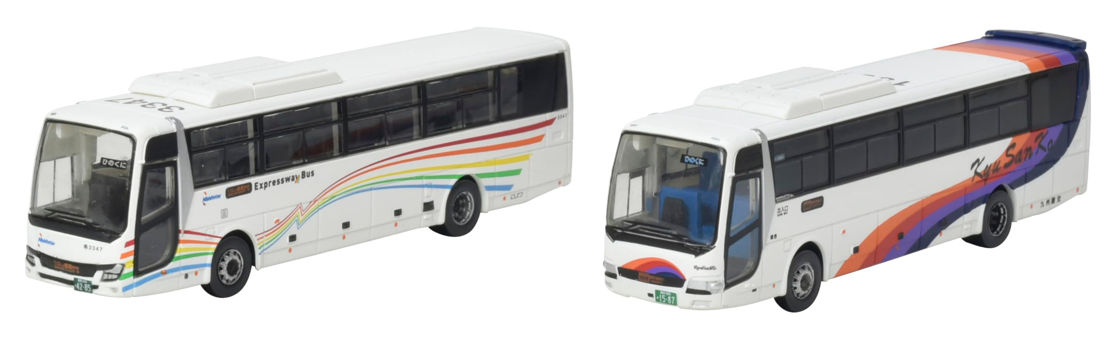 Tomytec Bus Collection: Nishinippon Railway/Kyushu Sanko 60th Anniversary Set Diorama Supplies- Japan Figure Store - #1 Bring To You The Best Japanese Goods