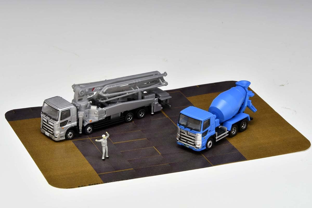 Tomytec Japan Truck Collection Torakore Concrete Pump Car Set B Diorama Supplies- Japan Figure Store - #1 Bring To You The Best Japanese Goods
