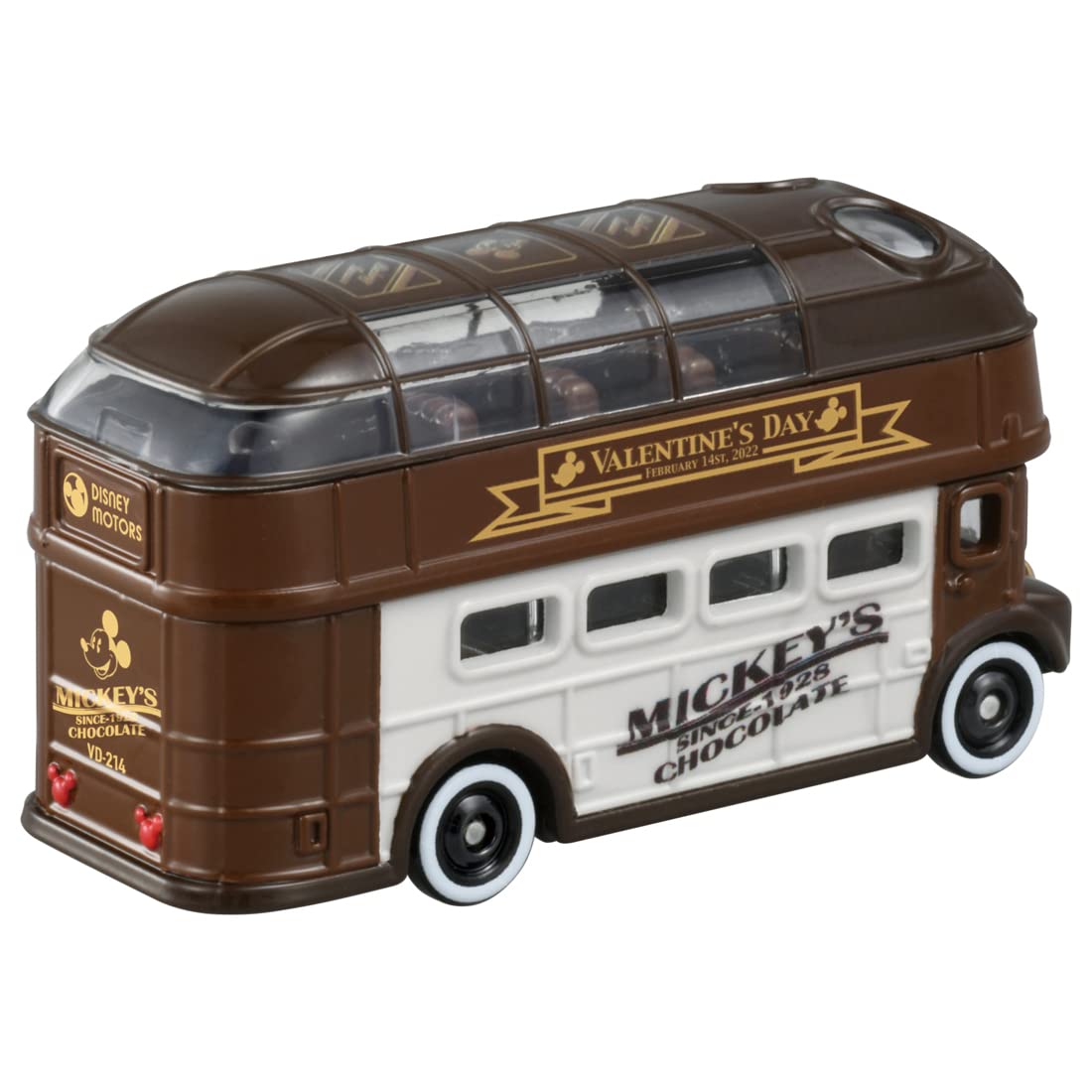 Takara Tomy Tomica Disney Motors Sunny Decker Mickey Mouse Valentine Edition 2022 Mickey Mouse Toy- Japan Figure Store - #1 Bring To You The Best Japanese Goods