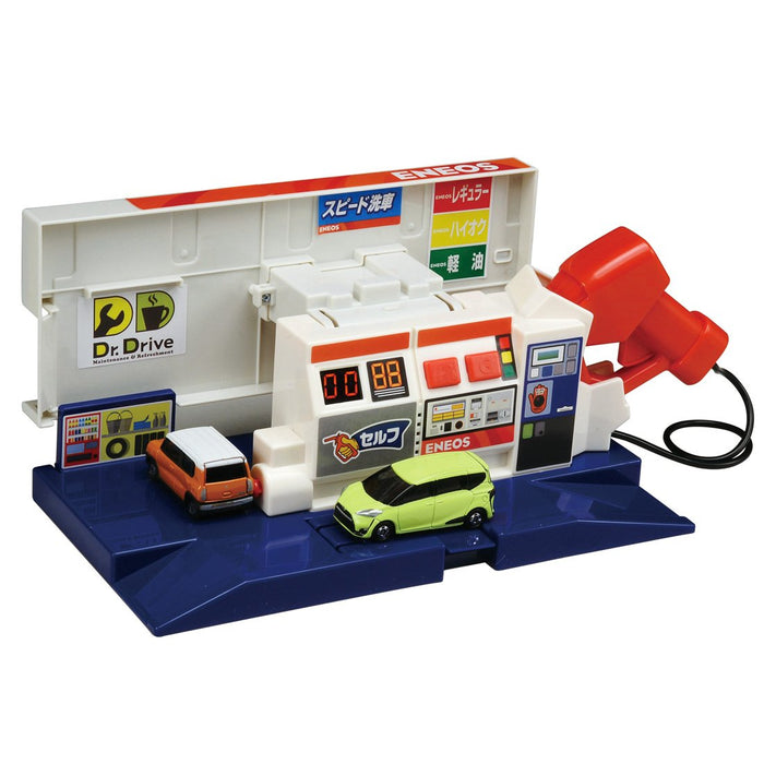 Takara Tomy Tomica Job Experience Set Full Of Sounds Gas Station Eneos New Pkg (112013) Model Toy- Japan Figure Store - #1 Bring To You The Best Japanese Goods