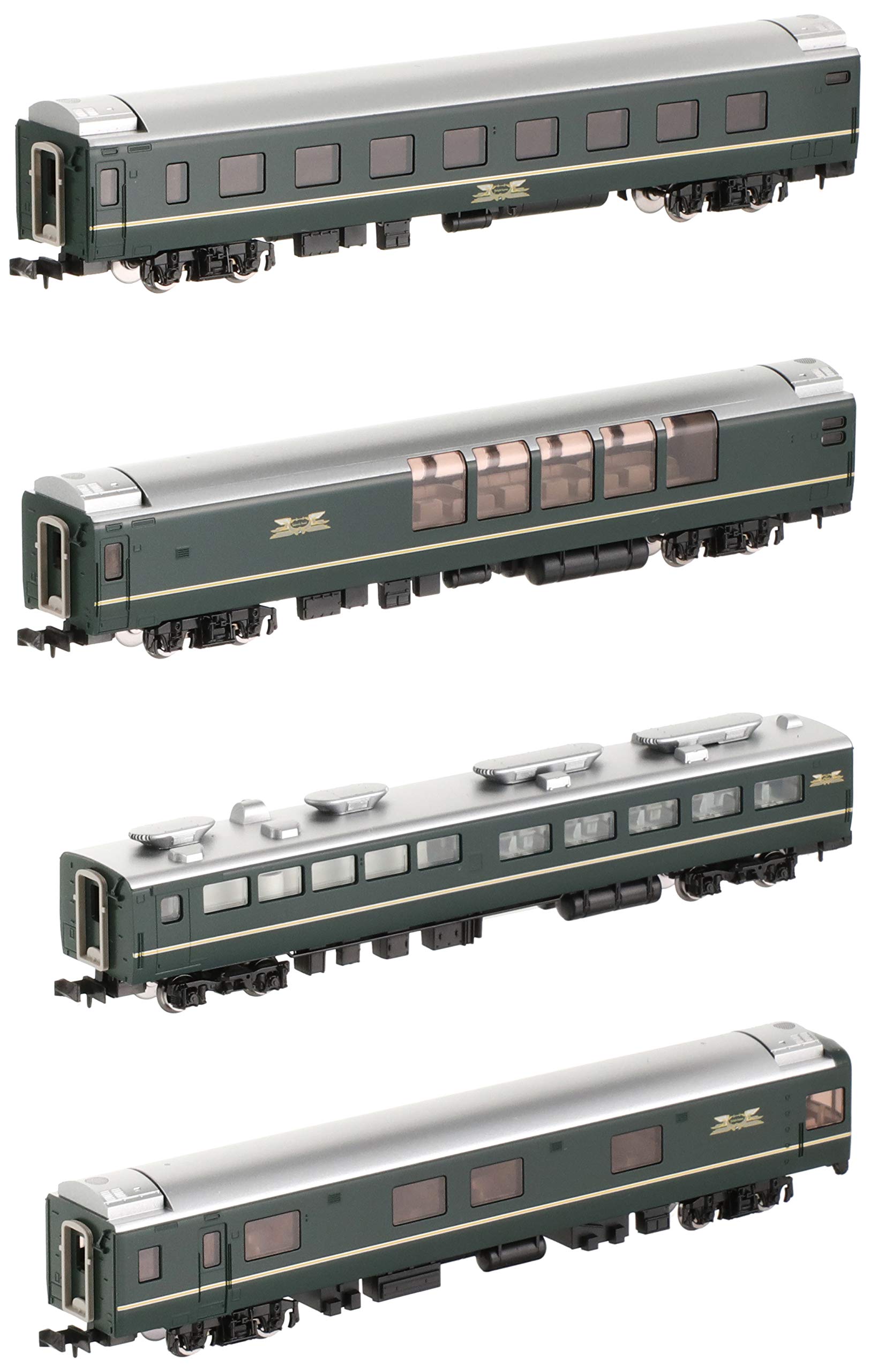 TOMIX 98360 Jr Series 24 Type 25 Sleeping Cars 'Twilight Express' 4 Cars Add-On Set A N Scale- Japan Figure Store - #1 Bring To You The Best Japanese Goods
