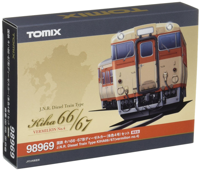 Tomytec Tomix N Gauge Vermilion No. 4 Kiha 66/67 Limited Diesel Car Set- Japan Figure Store - #1 Bring To You The Best Japanese Goods