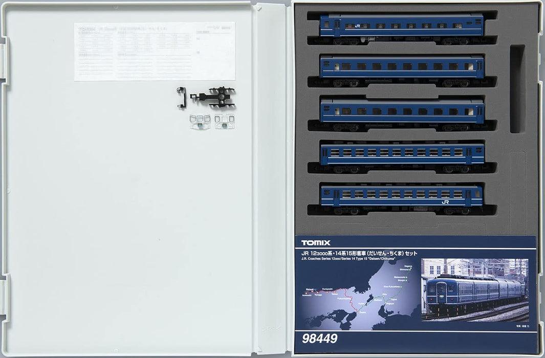 Tomytec Tomix N Gauge Jr Model Railway 12 3000 and 14 Series 15 Daisen Chikuma Set- Japan Figure Store - #1 Bring To You The Best Japanese Goods