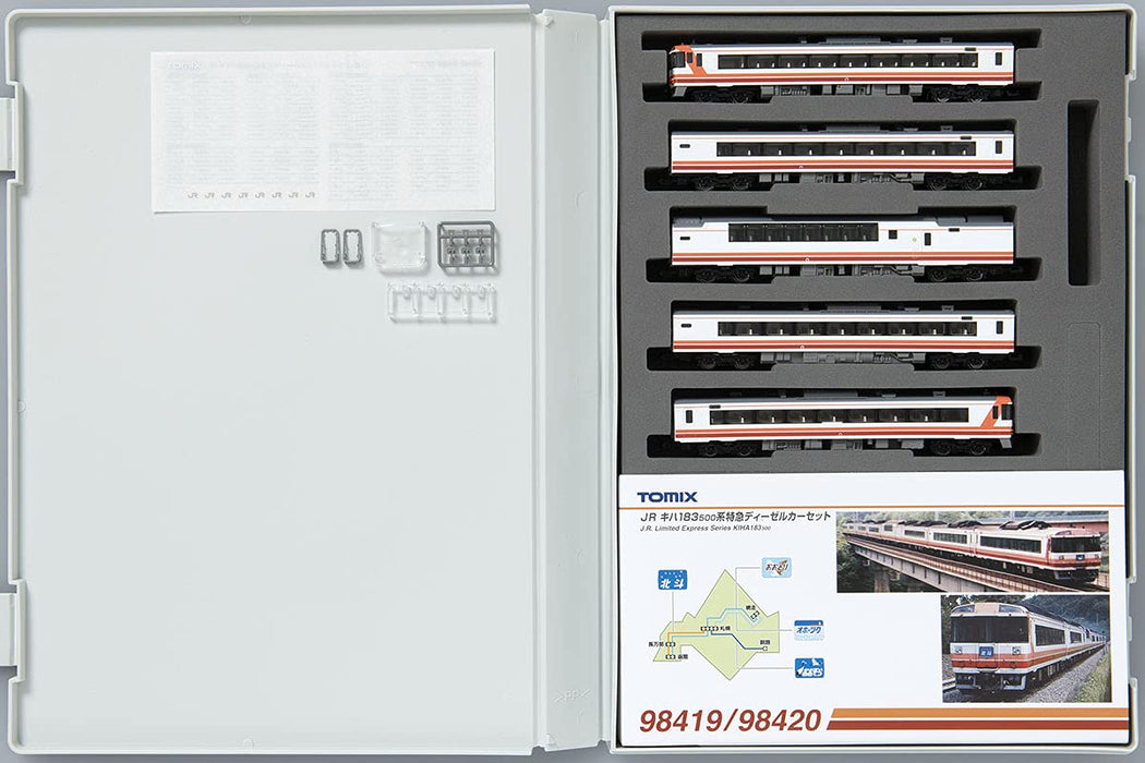 Tomytec Tomix N Gauge Kiha 183-500 Series Hokuto 5-Car Diesel Railway Model- Japan Figure Store - #1 Bring To You The Best Japanese Goods