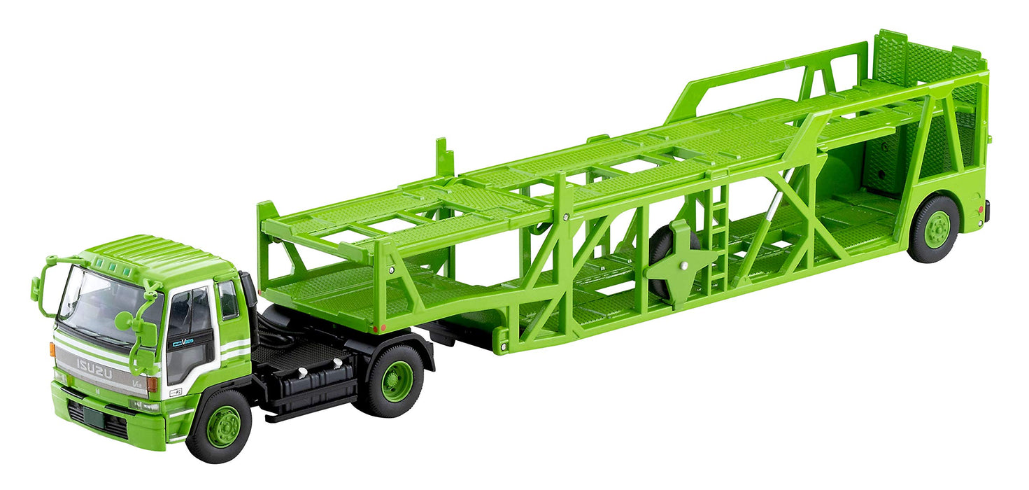 Tomytec Lv-N225A Isuzu 810Ex Car Transporter Green Completed- Japan Figure Store - #1 Bring To You The Best Japanese Goods