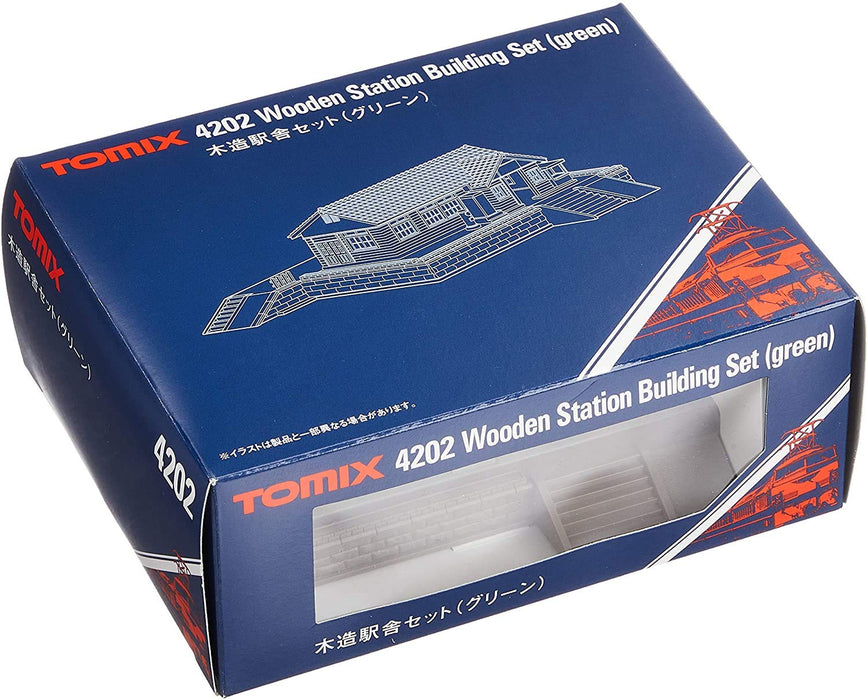 Tomytec Green Wooden Station Building Set N Gauge 4202 Railway Model- Japan Figure Store - #1 Bring To You The Best Japanese Goods