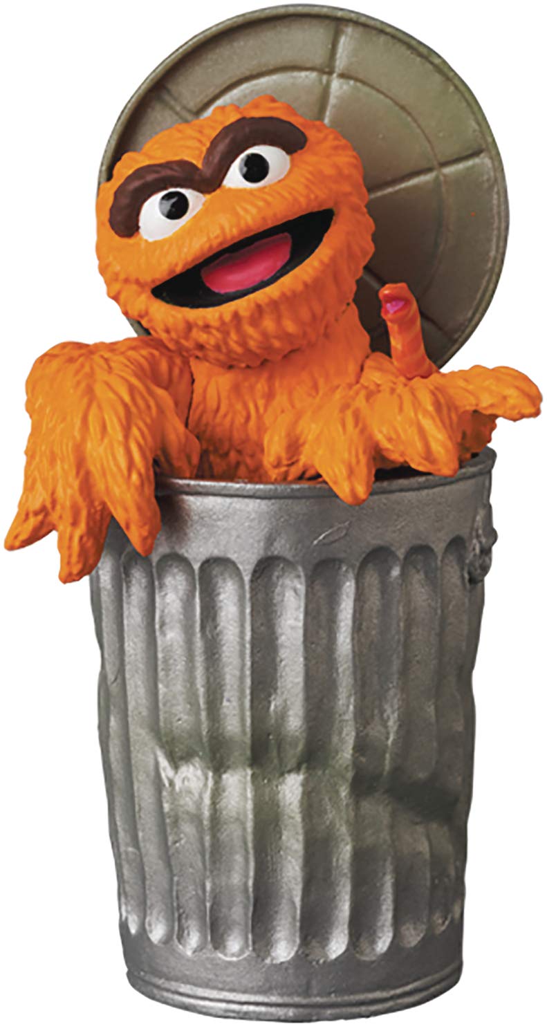 MEDICOM Udf Sesame Street Series 2 Oscar The Grouch The Original Orange Fur Ver. Figure- Japan Figure Store - #1 Bring To You The Best Japanese Goods