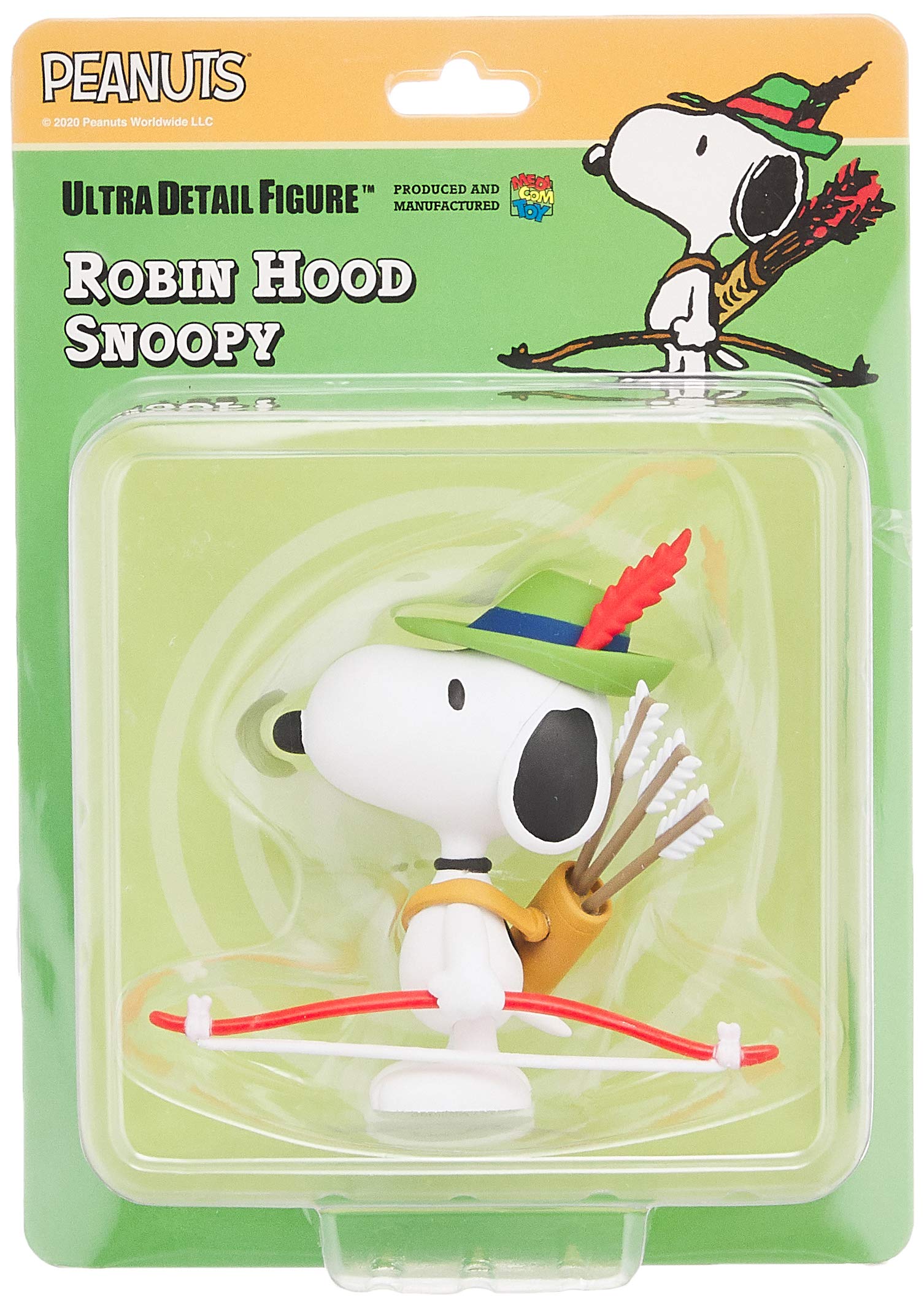 Udf Ultra Detail Figure Peanuts Series 11 Robin Hood Snoopy Height Approx 82Mm Painted Complete Figure- Japan Figure Store - #1 Bring To You The Best Japanese Goods