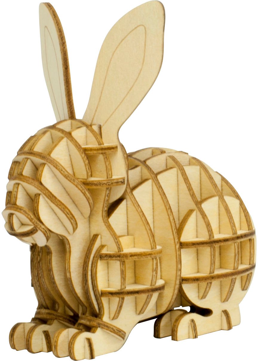 A-ZONE Wooden Art Ki-Gu-Mi Rabbit- Japan Figure Store - #1 Bring To You The Best Japanese Goods