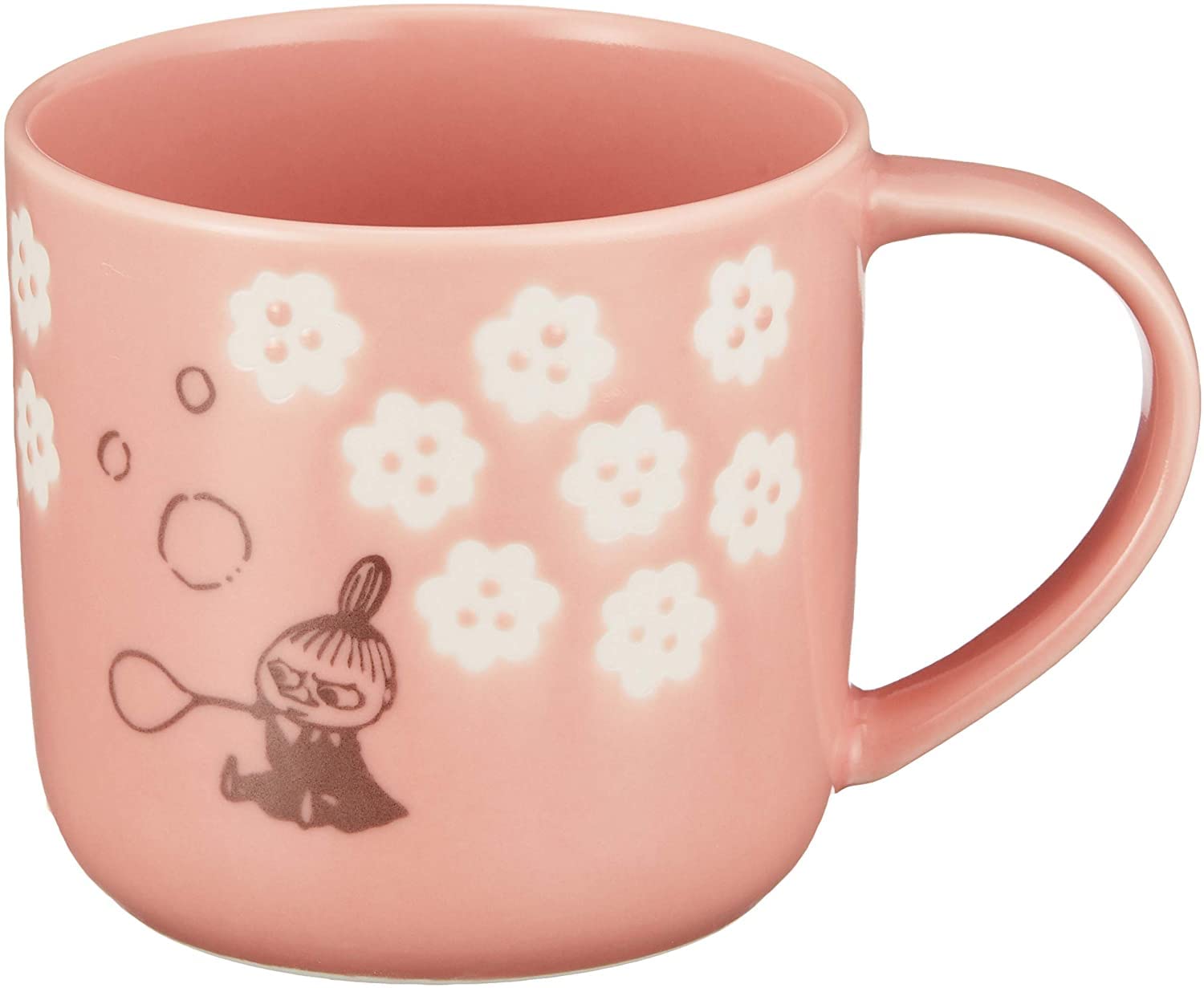 Yamaka Shoten Moomin Florit Mug (With Wooden Box) Little My Mm952-11H Pink 350Ml- Japan Figure Store - #1 Bring To You The Best Japanese Goods