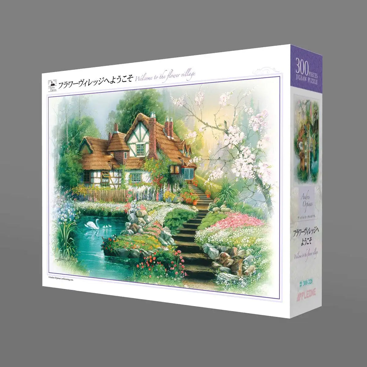 APPLEONE Jigsaw Puzzle 300-328 Andres Orpinas Flower Village 300 Pieces- Japan Figure Store - #1 Bring To You The Best Japanese Goods