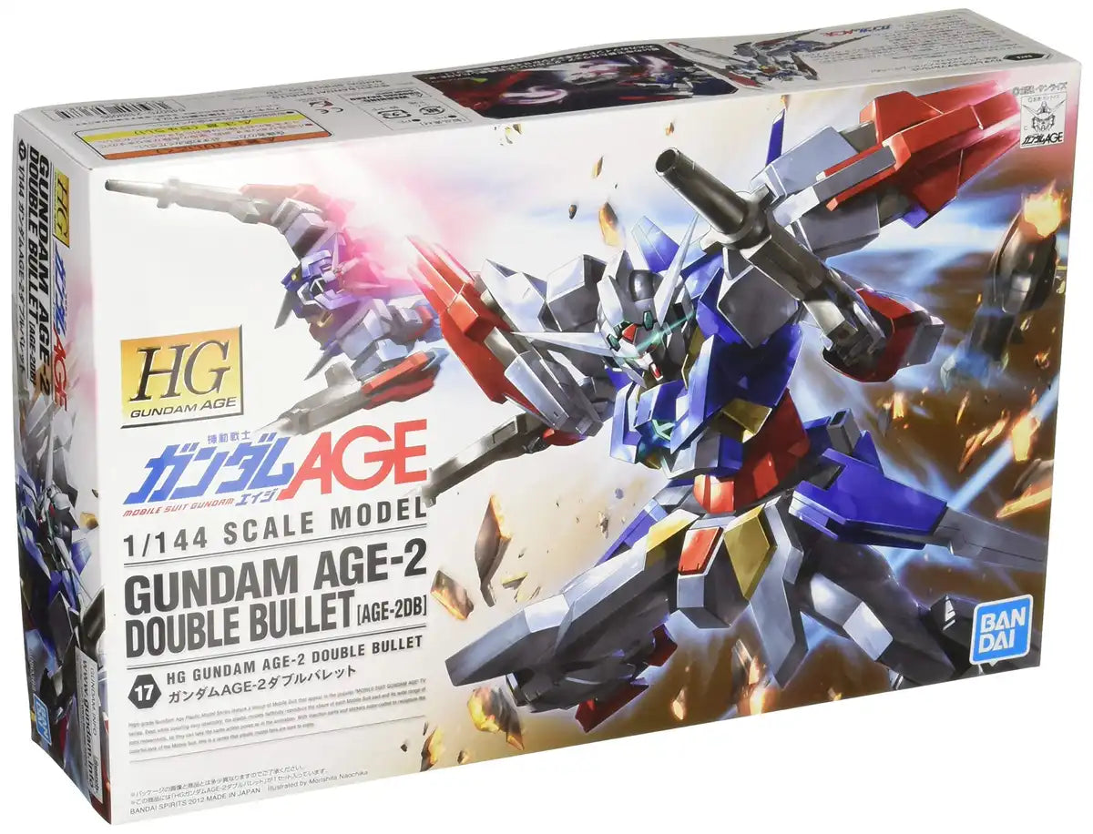 BANDAI Gundam Hg Age-17 Age-2 Double Bullet 1/144 Scale Kit- Japan Figure Store - #1 Bring To You The Best Japanese Goods