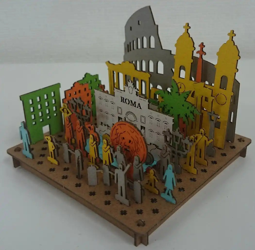 HACOMO Pusupusu Paper Craft Rome- Japan Figure Store - #1 Bring To You The Best Japanese Goods