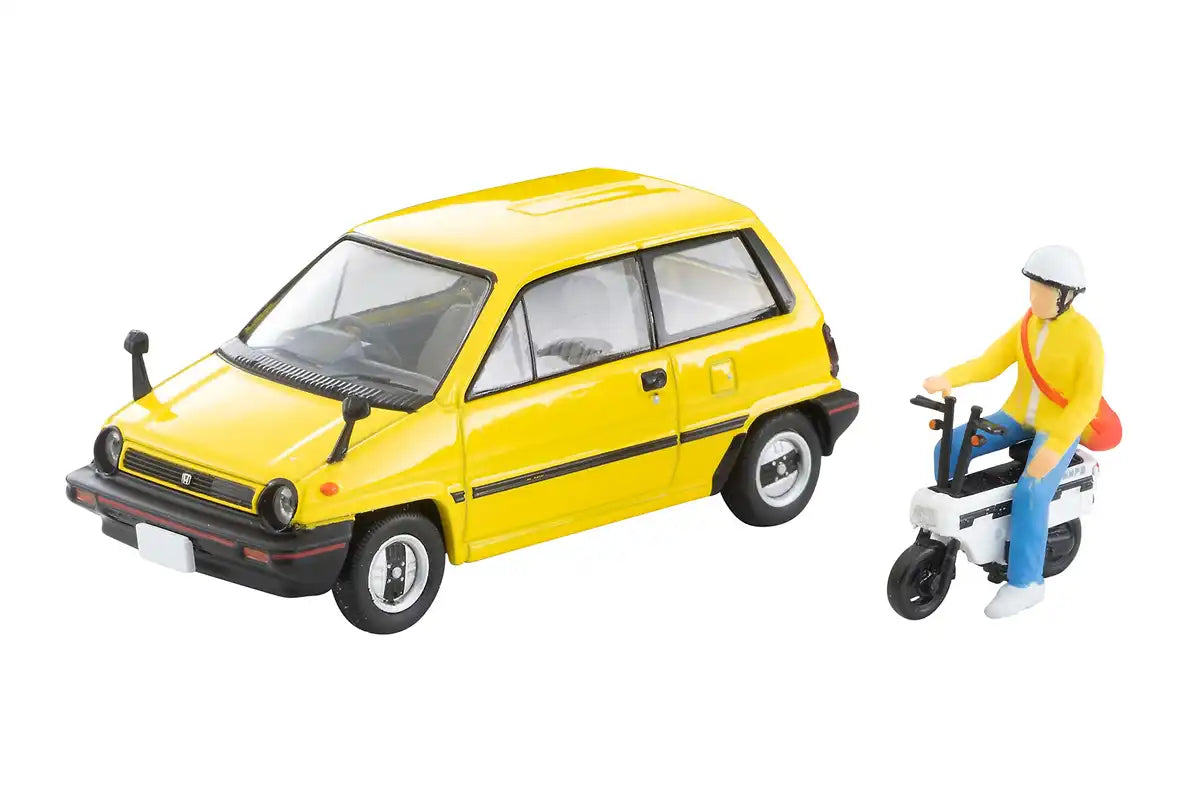 Tomytec Tomica Limited Vintage Neo 1/64 Honda City R Yellow 81 Year Japan 316794- Japan Figure Store - #1 Bring To You The Best Japanese Goods
