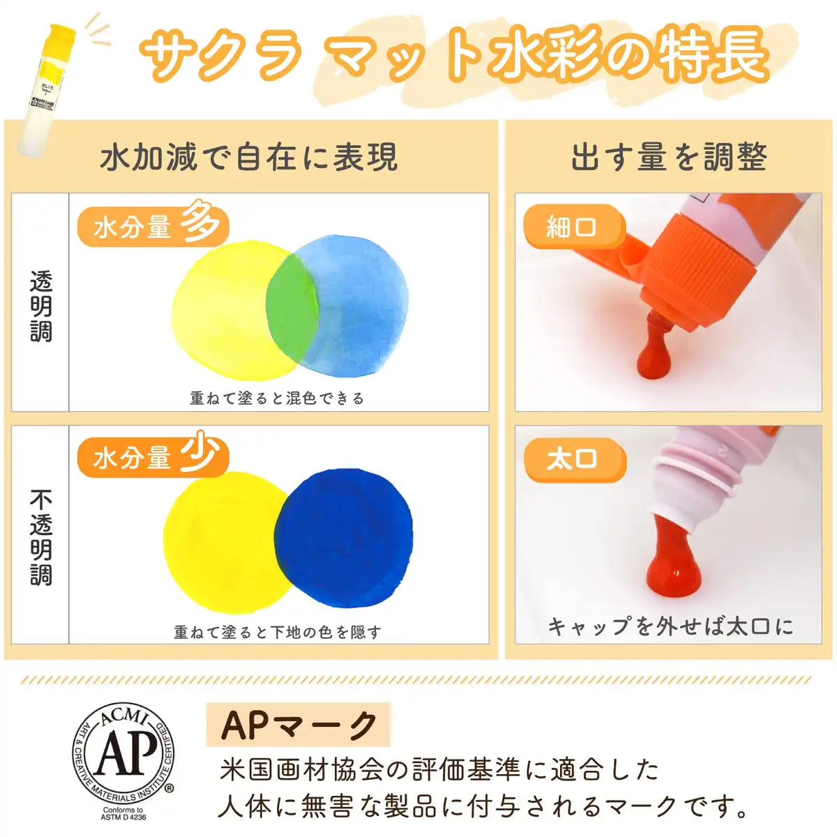 Sakura Crepas Japan Paint Matte Watercolor 12 Color Tube Set Mw12Pr- Japan Figure Store - #1 Bring To You The Best Japanese Goods