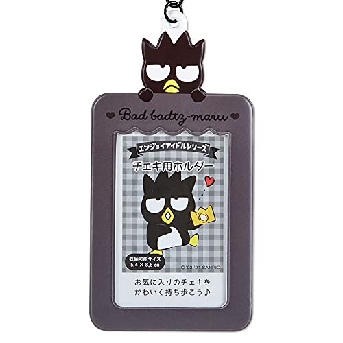 Porte-clés photo Sanrio Bad Badtz‑Maru Cheki (série Enjoy Idol) – Noir