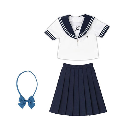 Azone 1/3 Scale Kazuharu Summer School Uniform Set White Navy Doll Accessory- Japan Figure Store - #1 Bring To You The Best Japanese Goods