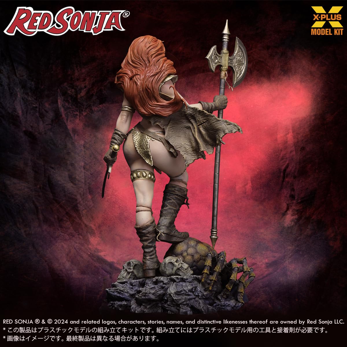 X-Plus 1/8 Scale Red Sonja Model Kit Plastic Model for Collectors- Japan Figure Store - #1 Bring To You The Best Japanese Goods
