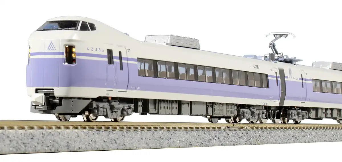 Kato N Gauge E351 Super Azusa 4-Car Model Train Set 10-1343 - Purple- Japan Figure Store - #1 Bring To You The Best Japanese Goods