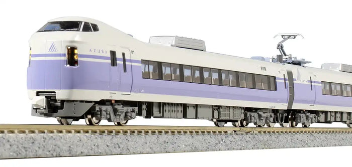 Kato N Gauge E351 Super Azusa 4-Car Model Train Set 10-1343 - Purple- Japan Figure Store - #1 Bring To You The Best Japanese Goods