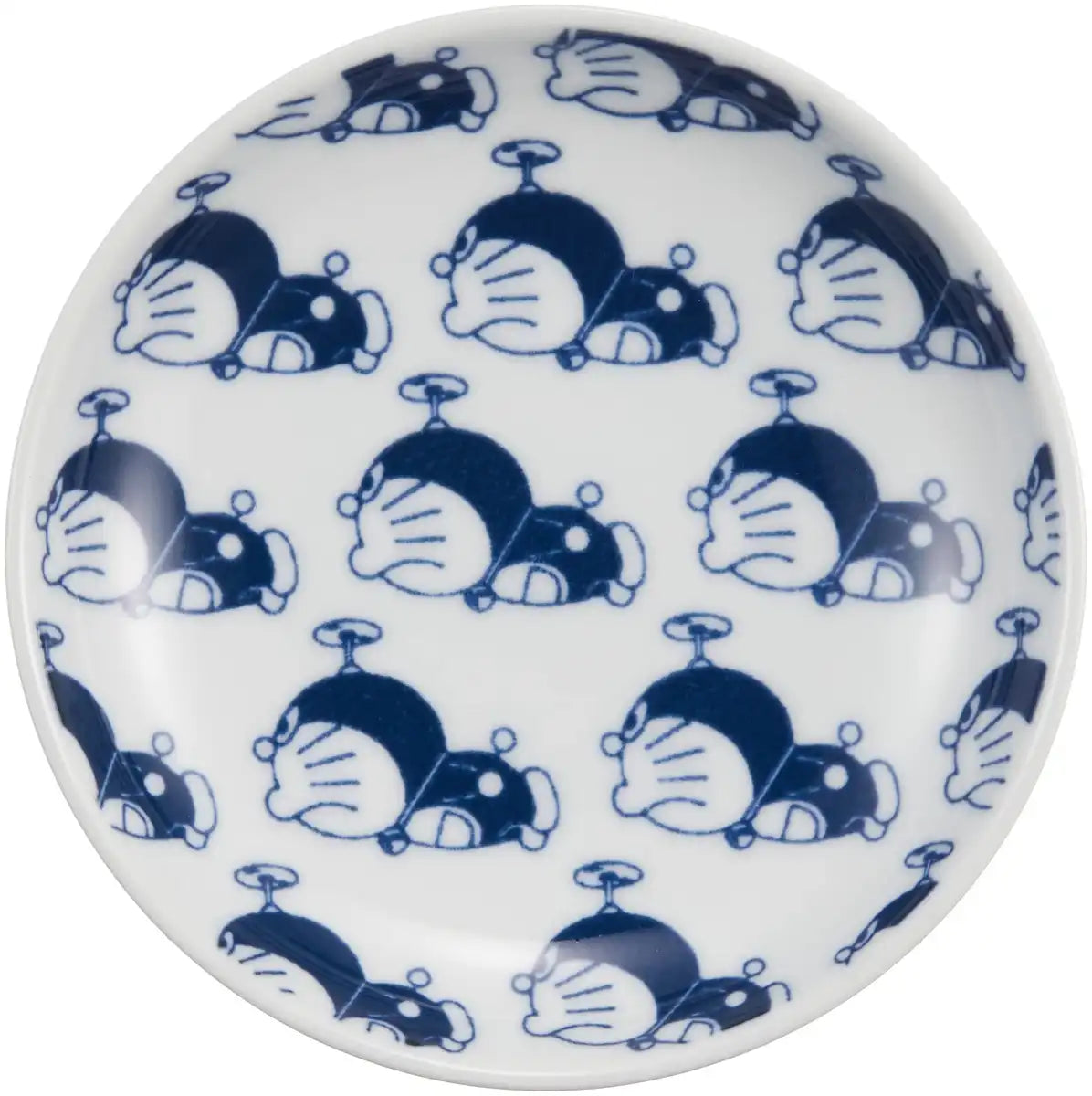 Kinsho Pottery Doraemon Plate 10cm Takecopter 009177 White- Japan Figure Store - #1 Bring To You The Best Japanese Goods