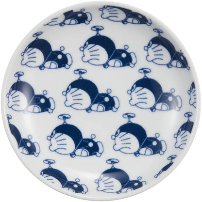 Kinsho Pottery Doraemon Plate 10cm Takecopter 009177 White- Japan Figure Store - #1 Bring To You The Best Japanese Goods