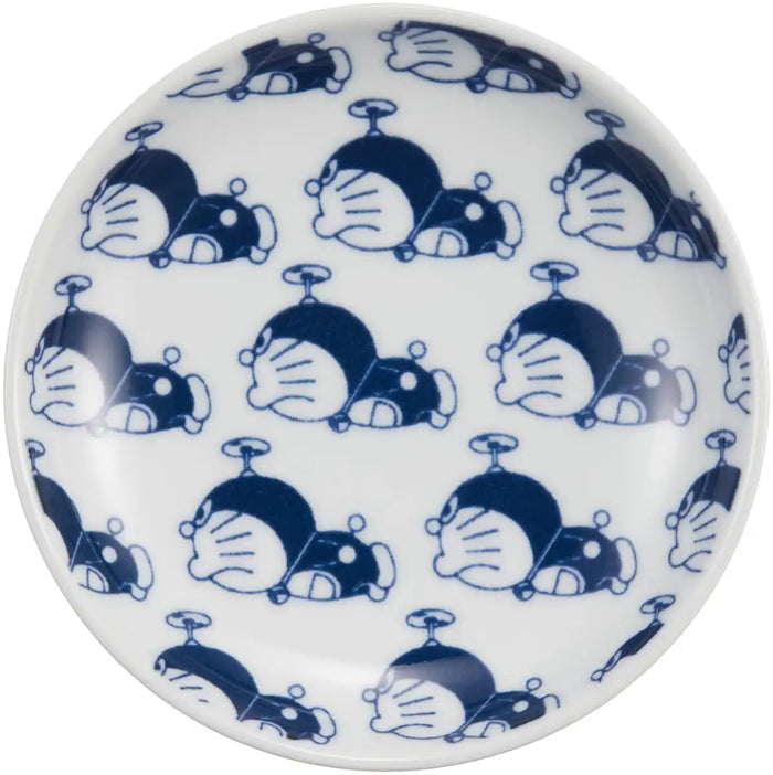 Kinsho Pottery Doraemon Plate 10cm Takecopter 009177 White- Japan Figure Store - #1 Bring To You The Best Japanese Goods