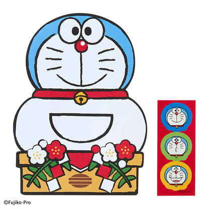 Sanrio Pochi Envelope Doraemon Kagamimochi for Four-Fold Bills New Year Gift- Japan Figure Store - #1 Bring To You The Best Japanese Goods