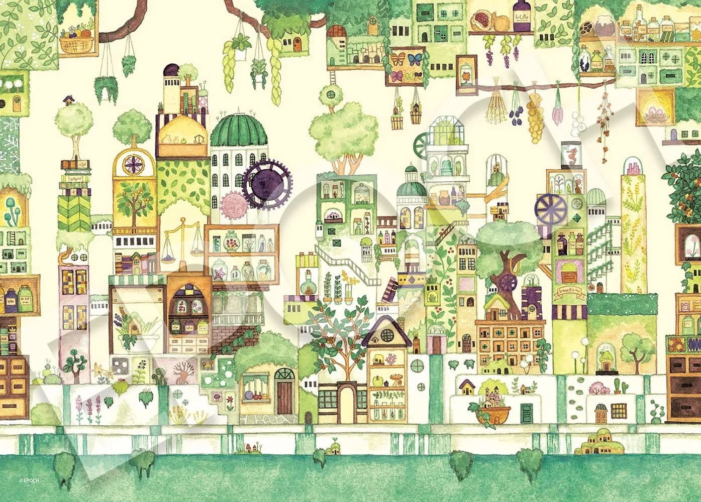 EPOCH 54-223 Jigsaw Puzzle Secret Alley Of A Long-Established Pharmacy 2000 S-Pieces- Japan Figure Store - #1 Bring To You The Best Japanese Goods